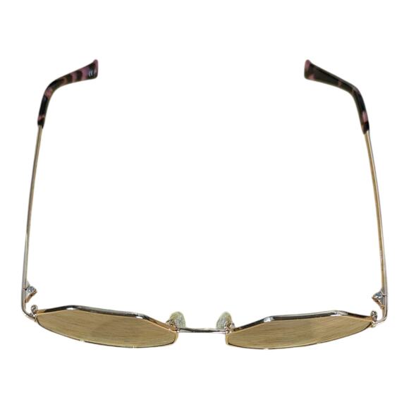 VonZipper Pearl Sunglasses Octagon Pink Silver Lens Gold Metal Womens main image 8